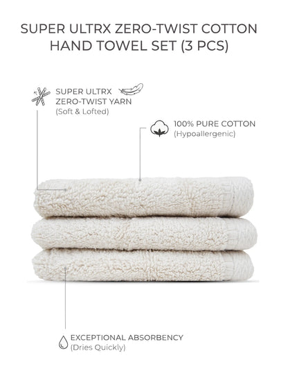 Atoz Home Decor Super Ultrx Zero-Twist Cotton Face Towel Set