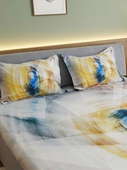 High Living 100% Cotton King Size Bedsheet Set (400 TC)
