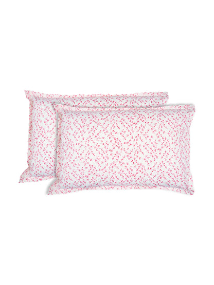 Atoz Home Decor Leaves Printed Cotton Pillow Covers (Set of 1 & 2)