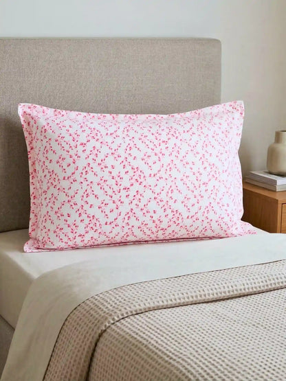 Atoz Home Decor Leaves Printed Cotton Pillow Covers (Set of 1 & 2)
