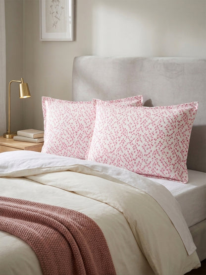 Atoz Home Decor Leaves Printed Cotton Pillow Covers (Set of 1 & 2)